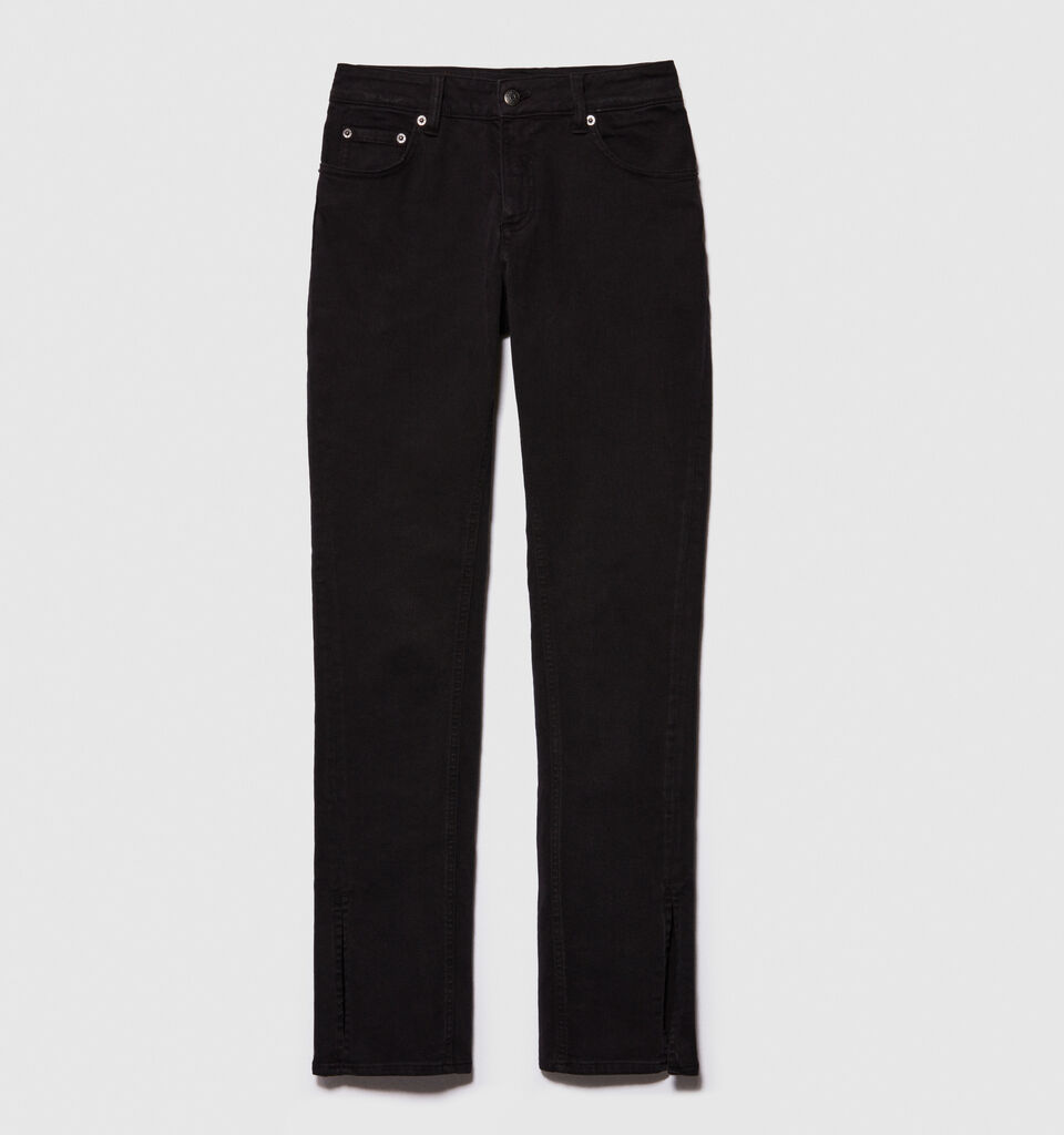 Colorful jeans with slits - women's slim fit jeans - Black | Sisley image number 6